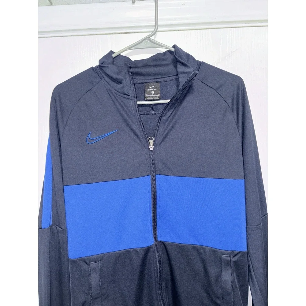 Nike Men Jacket Zip‎ Up Blue Size Small Dri-fit